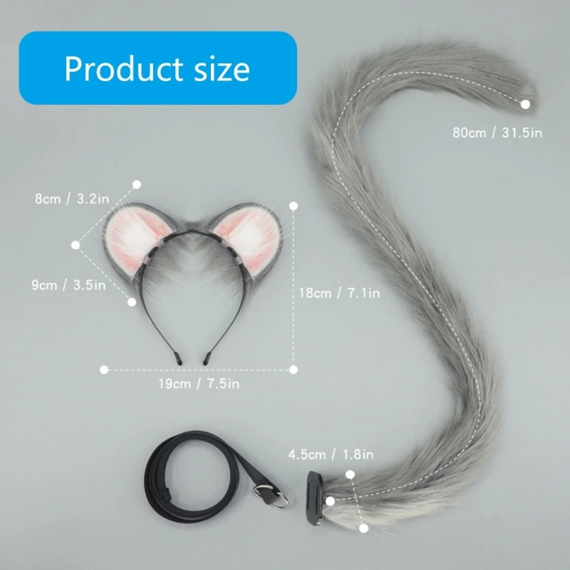 652F 1pc động vật băng đầu Động vật Động vật Chuột Trang phục Head