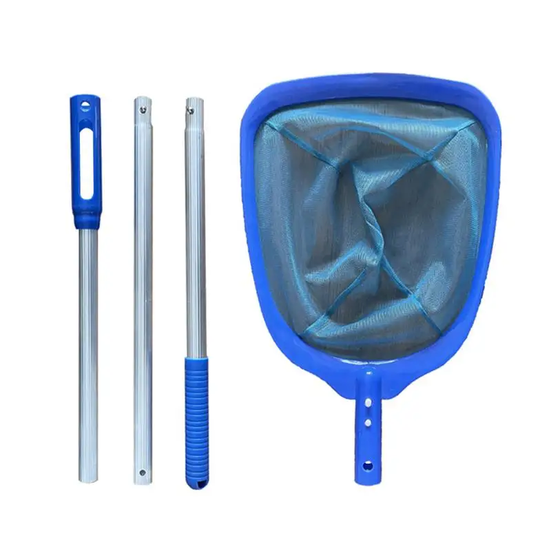 

Pool Net Swimming Pool Cleaner Skimmer Leaf Catcher Net Bag with Rod Telescopic Pole Mesh Netting for Fast Cleaning of Debris