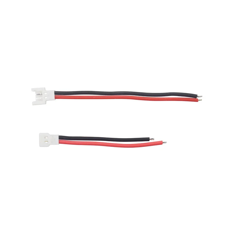 Enchufe macho y hembra de 2 pines para avión, accesorio pequeño de cabeza blanca, cable de enchufe de batería, línea de Gel 22 #, 10 piezas, 51005, 51006, 1S