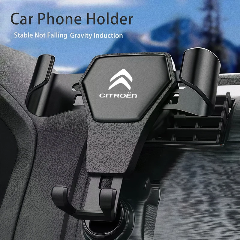 Support de téléphone de voiture par gravité, support GPS pour grille d'aération, accessoires pour citroën C3 C4 C5 C1 C2 Berlingo Grand Picasso Jumper Saxo Jumpy DS3