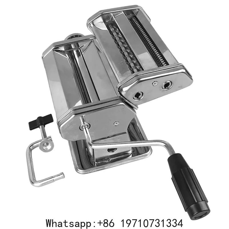 Hand Crank Noodle Machine Stainless Steel Dough Roller Pasta Maker 7 Thickness Settings 0.5‑2.5mm Kitchen Accessories