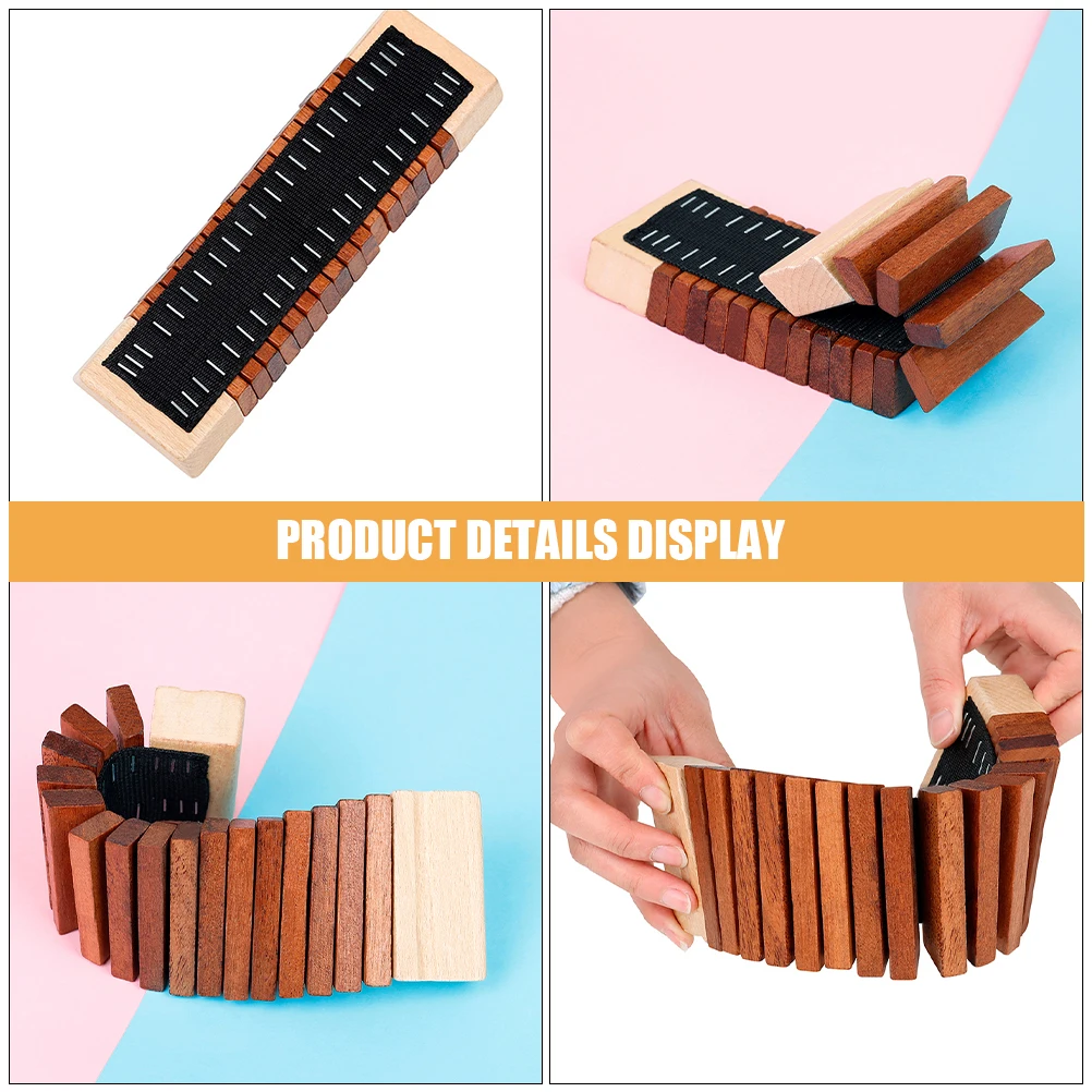 Wooden Toothed Musical Instrument Handle Castanet Toy Kids Instruments Children Percussion Knocking