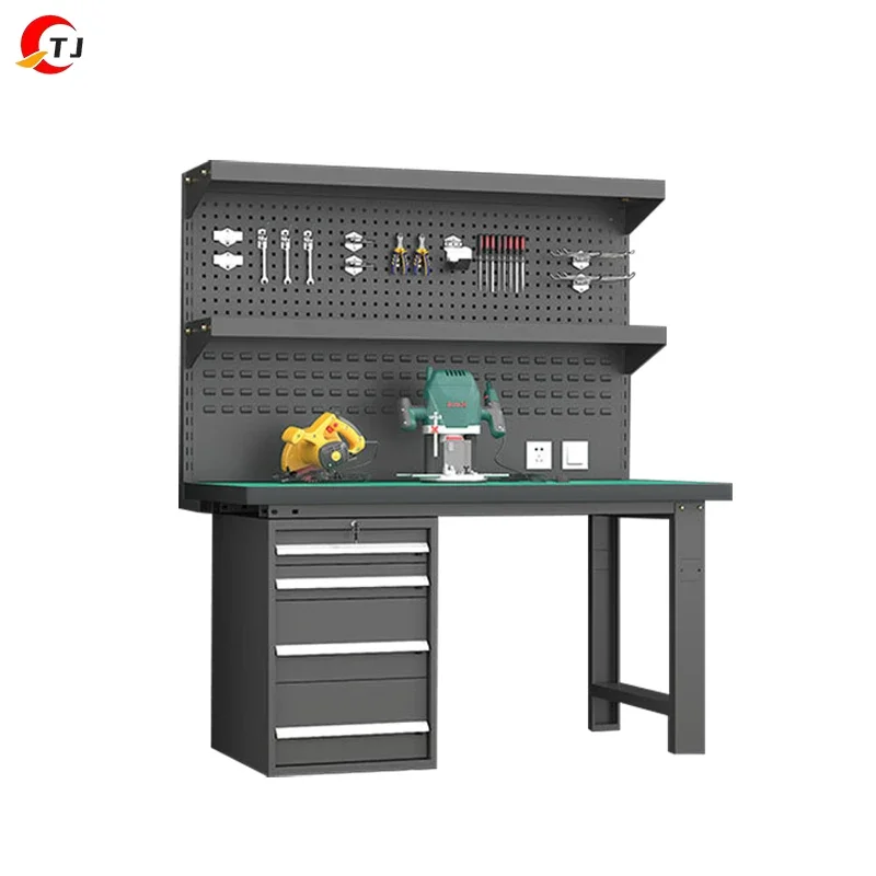 Heavy Duty Electrical Lab Furniture Technician Workbench Esd Work Table Bench For Phone Repairing