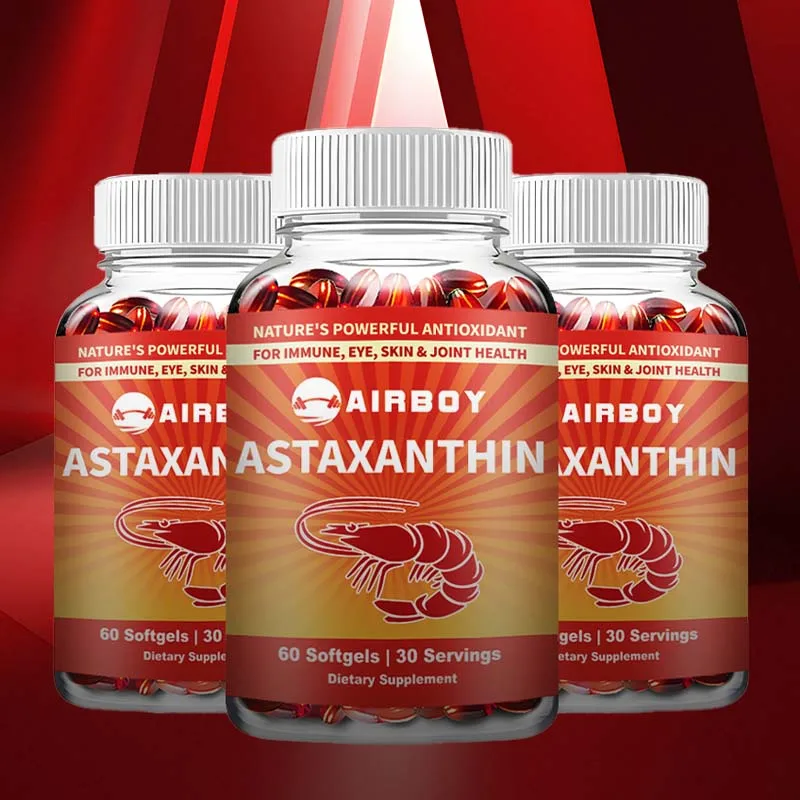

Astaxanthin - Promotes Cardiovascular Health, Speeds Up Metabolism, Supports Eye, Joint and Skin HealthSupplements