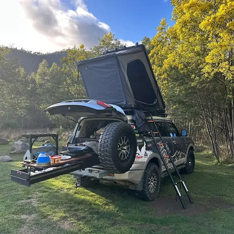 

Lightweight Waterproof Aluminium Hardshell Off-Road Rooftop Tent Car Roof Top Tent RTT For 4x4 4WD Camping Adventure