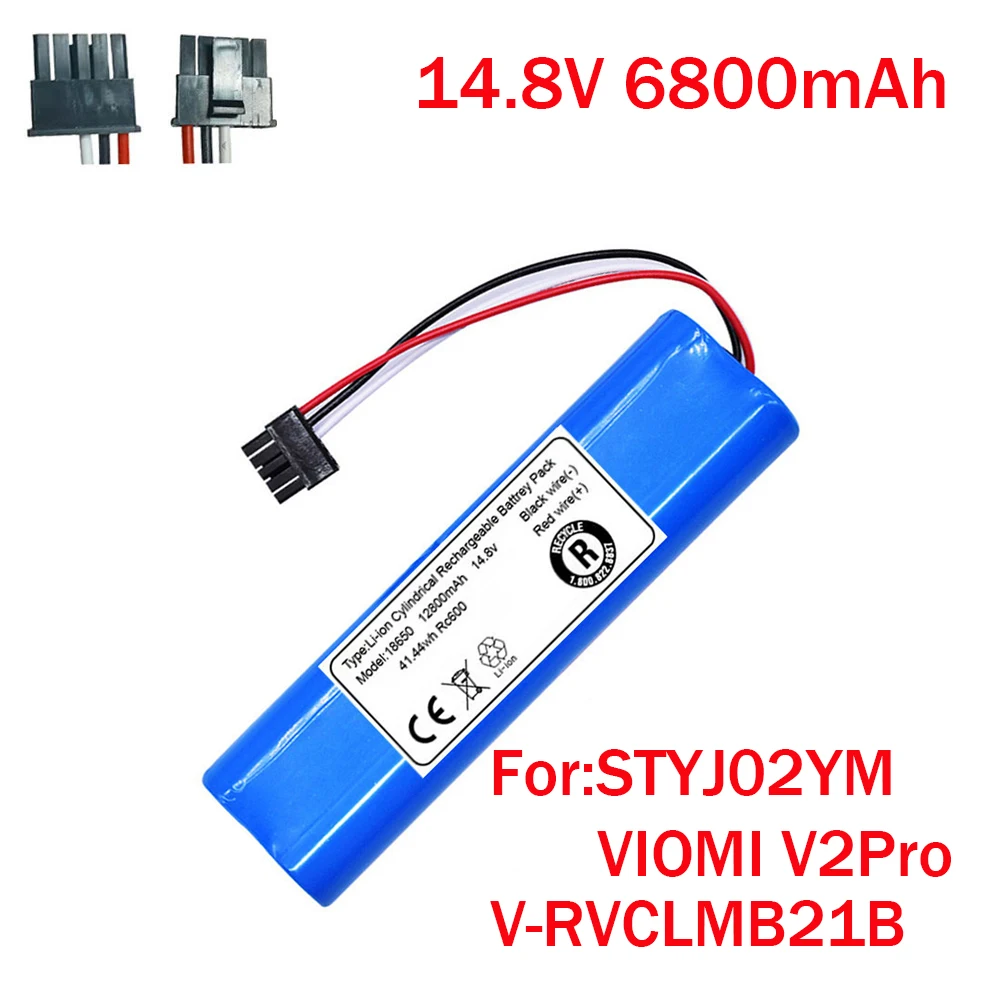 14.8V 4800mAh 100% New Original  Battery Pack for VIOMI V2Pro V-RVCLMB21B STYJ02YM Robot Vacuum Cleaner