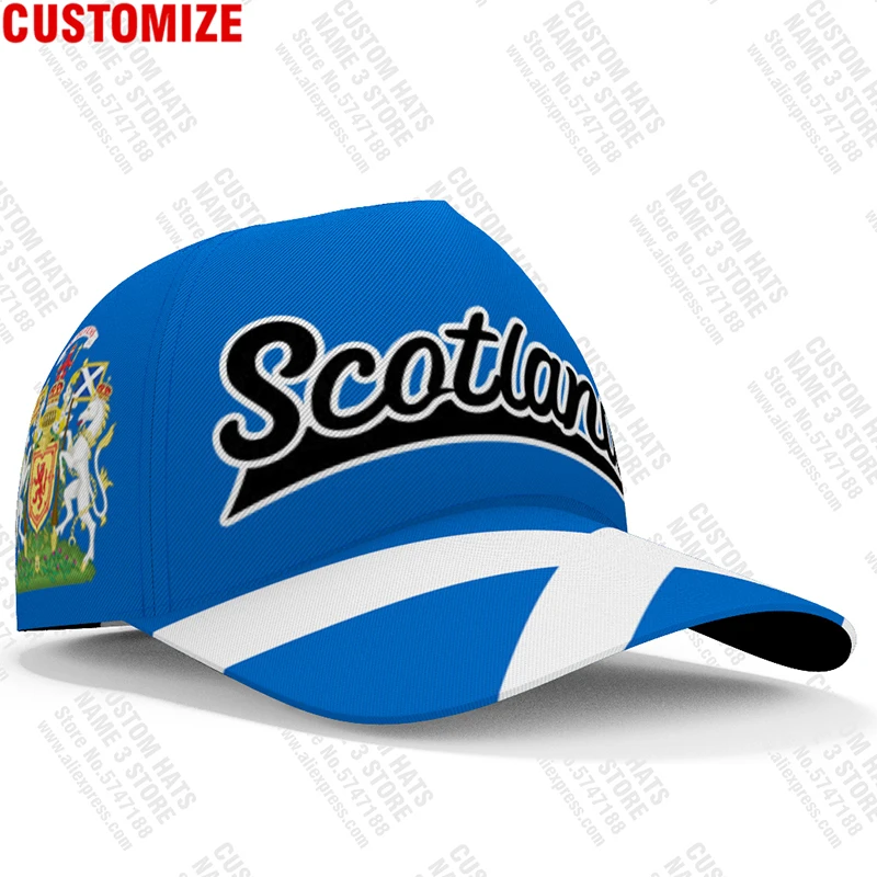 Scotland Baseball Caps 3d Custom Made Name Number Team Logo Scottish Hats Scots Country Travel Alba Nation Britain Flag Headgear