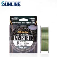 NEW Original Sunline Shooter FC SNIPER INVISIBLE 100% FLUOROCARBON Fishing Line 150m 4LB/6LB/8LB/12LB/16LB/20LB Invisible Carbon