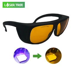 Gafas de seguridad láser de árbol, + OD4 190-490nm, protección ocular para YAG DPSS, herramientas de módulo láser de fibra