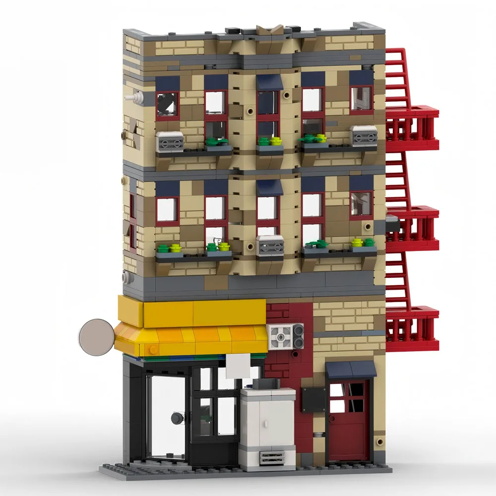 

802 шт. MOC классическая модель здания из фильма PP квартирные модульные строительные блоки DIY сборка игрушки для детей и взрослых коллекция подарок