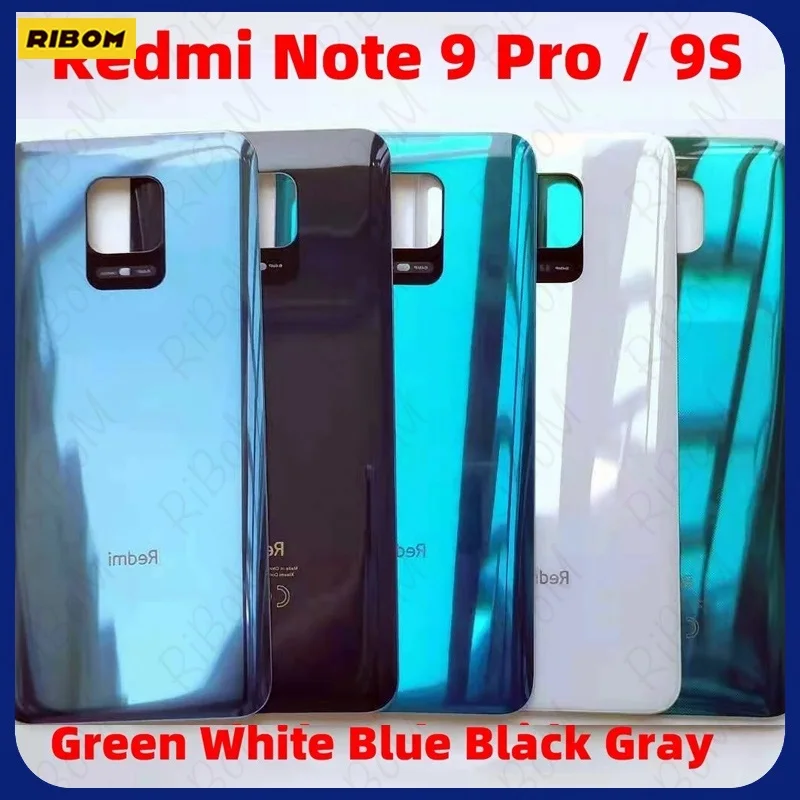 New For XIAOMI REDMI NOTE 9S Battery Back Cover Rear Door Housing For Xiaomi Redmi Note 9 Pro Battery Back Cover