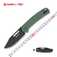 60HRC FBknife Ganzo knife G768PT model D2 PVD titanium coating blade G10 Handle Folding knife City Pocket Knife outdoor EDC tool