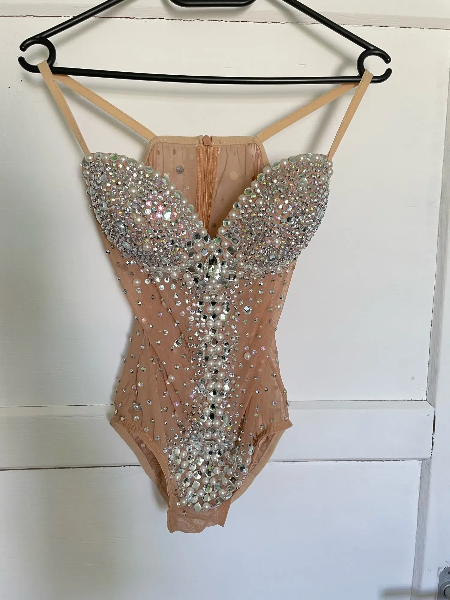 Body Sexy en perles pour femmes, strass, sangle transparente, Drag Queen, tenue d'anniversaire, justaucorps noir, vêtements de scène, 2026