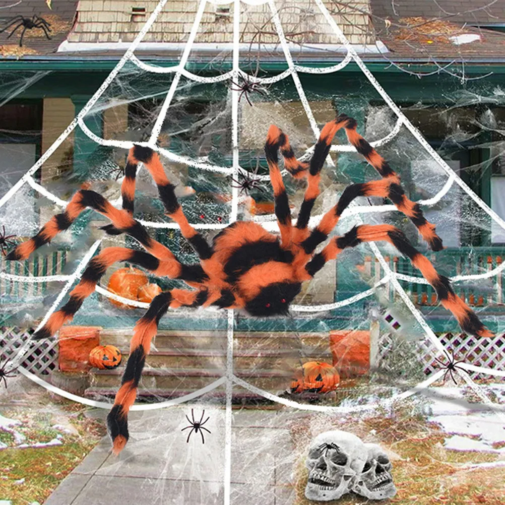 

Giant Hairy Spider Halloween Decoration Realistic Scary Prop for Haunted House Party Supplies Halloween Giant Spider