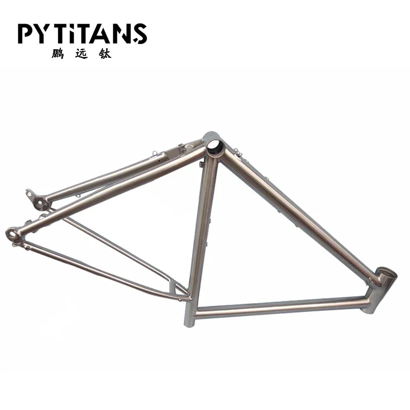 Bicycle frame Brushing custom gr9 titanium titanium bicycles gravel bike frames by PYTITANS