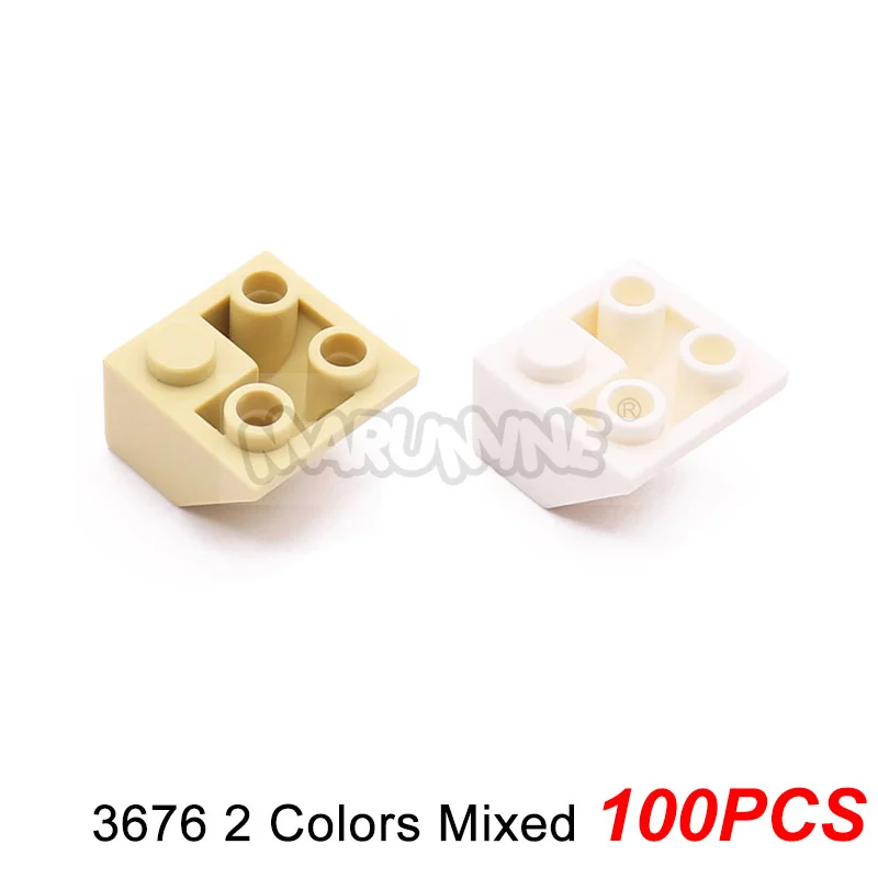 บล็อก MOC แบบลาดเอียง 1x2 2x4 2x3 ตัวต่อ DIY สำหรับสร้างบ้านเมือง หลังคา ใช้ร่วมกับ 3037 3040 4286 4460 60481 3676 2449