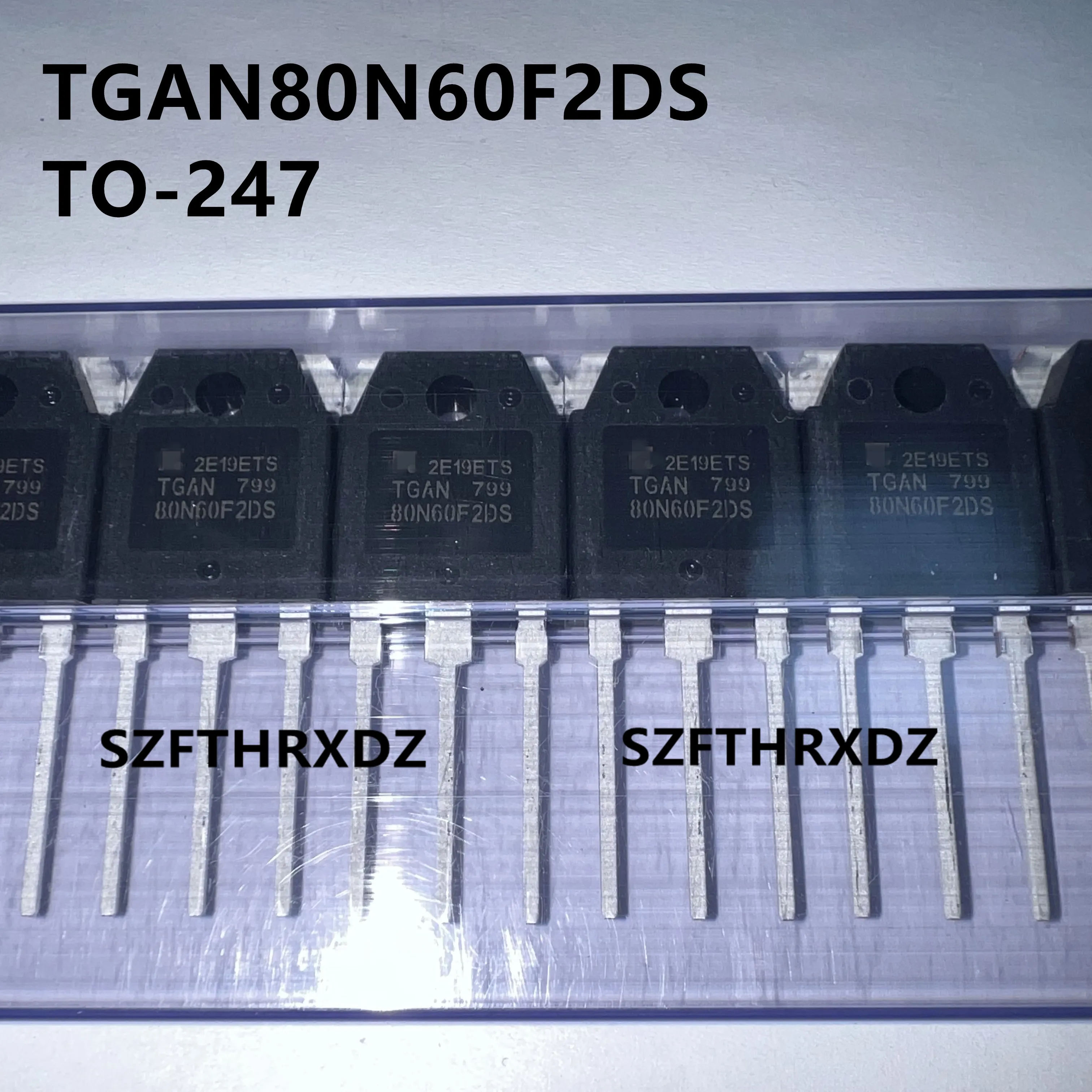 

SZFTHRXDZ 10pcs 100% New Original TGAN80N60FD 80N60F2DS TGAN80N60F2DS TO-3P IGBT Tube Lnverter Welder Power 80A 600V