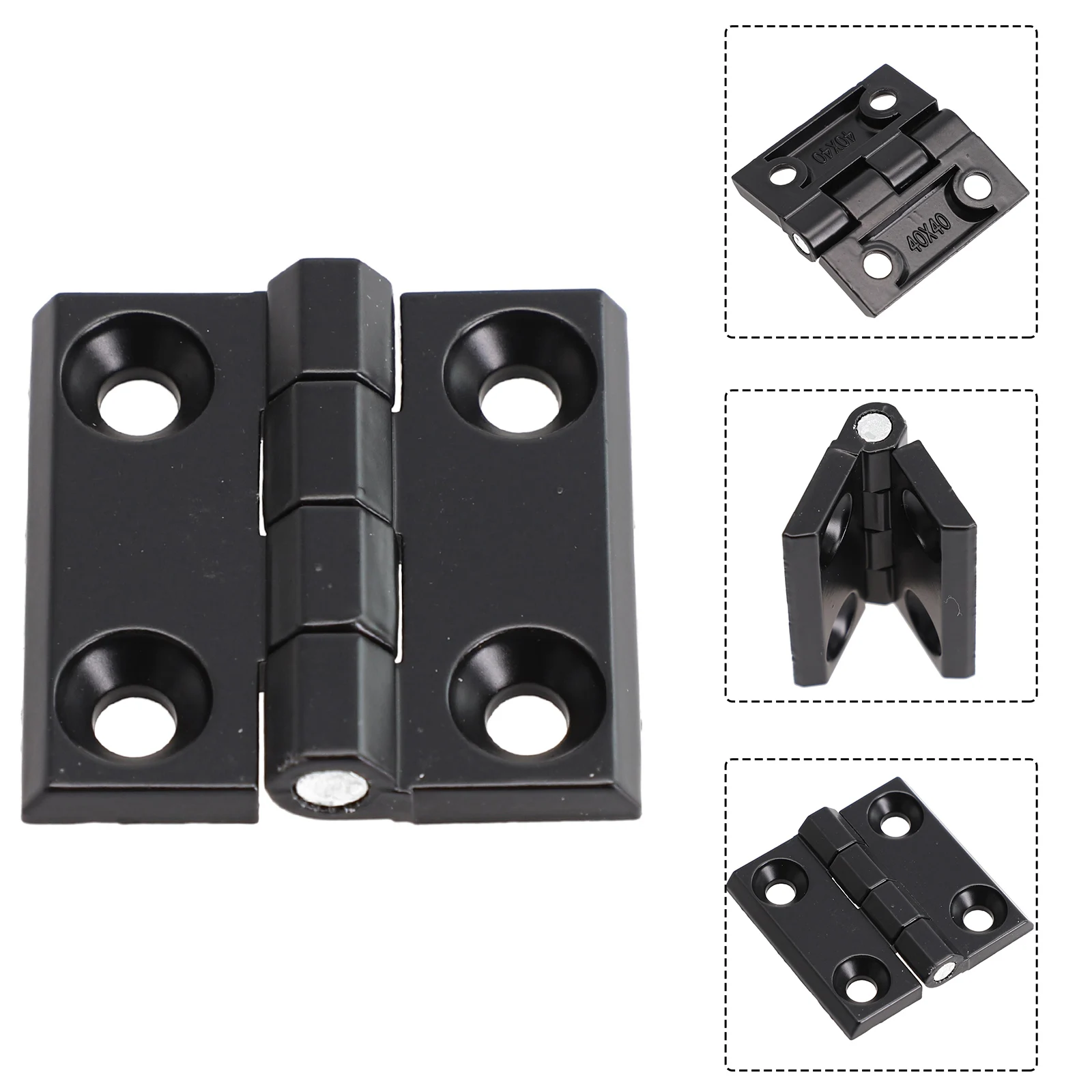 Dobradiças de porta de aço inoxidável, 10 peças, para móveis, estante, janela, armário, porta, conector, gaveta
