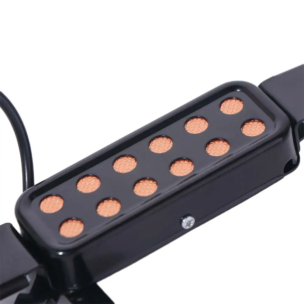 

12-Hole Design Acoustic Guitar Pickup Adjustable Volume Tone Knobs Soundhole Pickup Clip-On Style Enhanced Sound