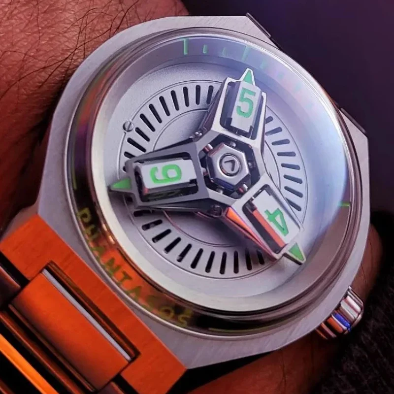 

Independent watchmaking brand three-dimensional star wheel rotor automatic bidirectional winding mechanical watch