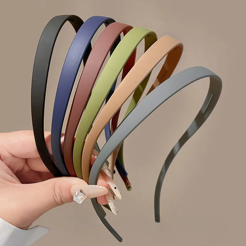 

4pcs Minimalist Matte Resin Headbands, U-Shaped Non-Slip Hair Accessories for Women Girls, Stylish Versatile Cute Gift