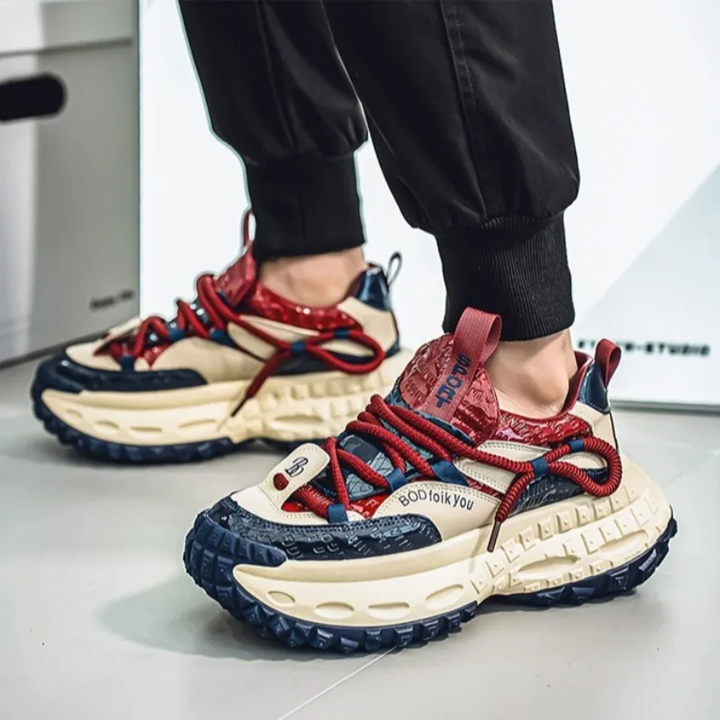 عالية الجودة الرجال أحذية رياضية فاخرة الأصلي الرجال الدانتيل متابعة وسادة هوائية احذية الجري العصرية رائجة البيع رجل أحذية مفلكنة Zapatillas #4