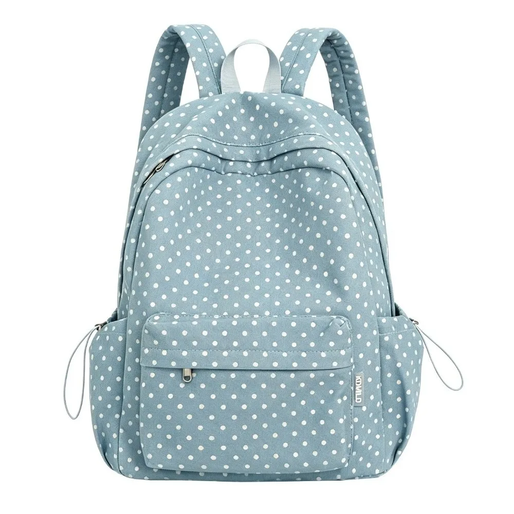Fashion Polka Dot Pattern Schoolbag Large Capacity Star Leisure Travel Bag Lightweight New Commuting Computer Bag High School