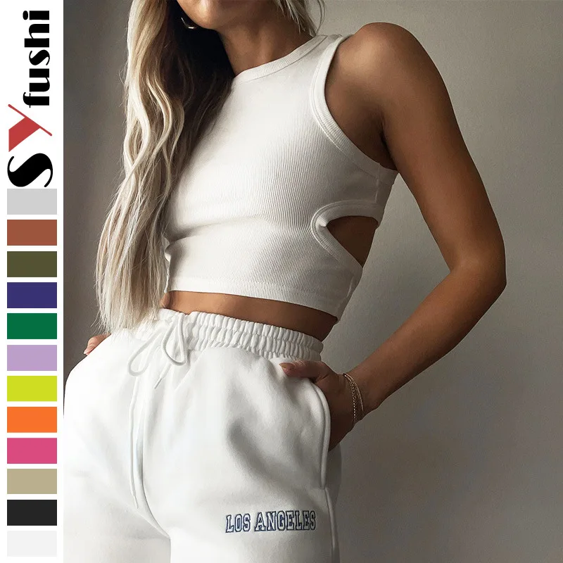 

Yoga Vest Gym Sports Crop Tops Women's Sleeveless Slim Short Cut Sexy Vest Summer Ribbed Backless Hollow Out Vest