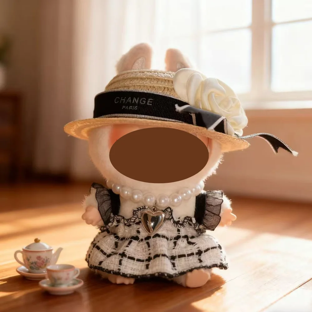 زي فستان الدمية LA BUBU مقاس 17 سم (الدمية غير متضمنة) ملابس LA BUBU، مجموعة فستان الأميرة المنقوش اللطيف من LABUBU، بما في ذلك cu #4