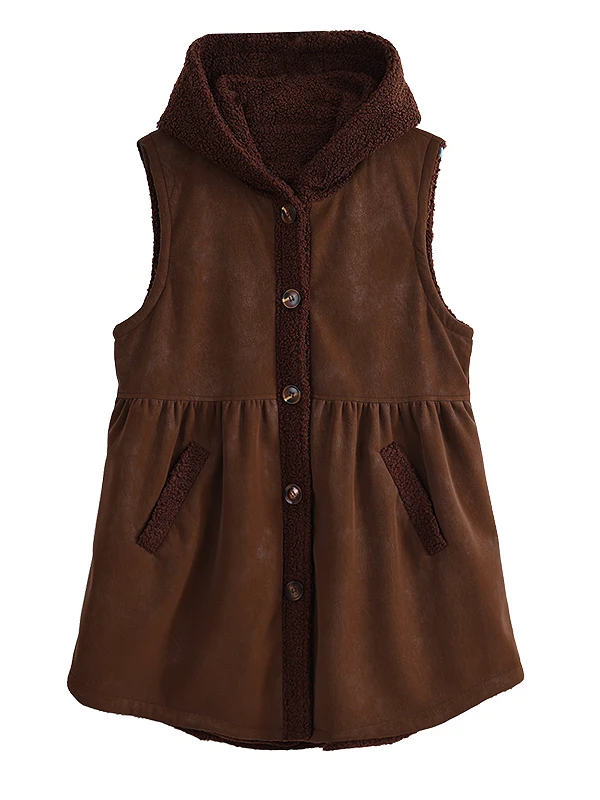 معطف شتوي من الفرو والجلد مقاس كبير مع غطاء للرأس من Meimei Big Brand Commute Sle Pure...