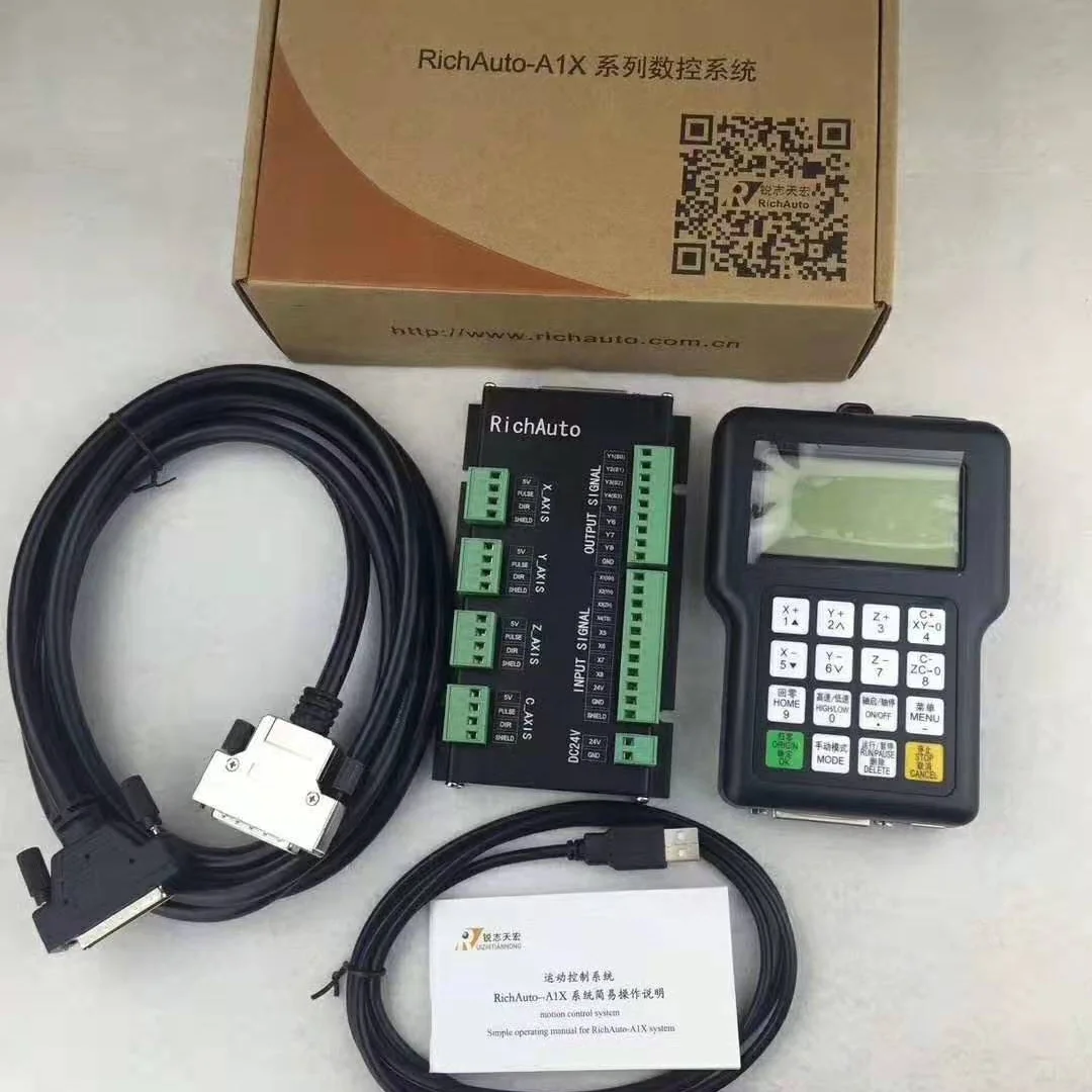 HYCNC DSP 3 Axis A11 A11S A11E USB CNC Controller RichAuto Remote for CNC Router Control System Manual