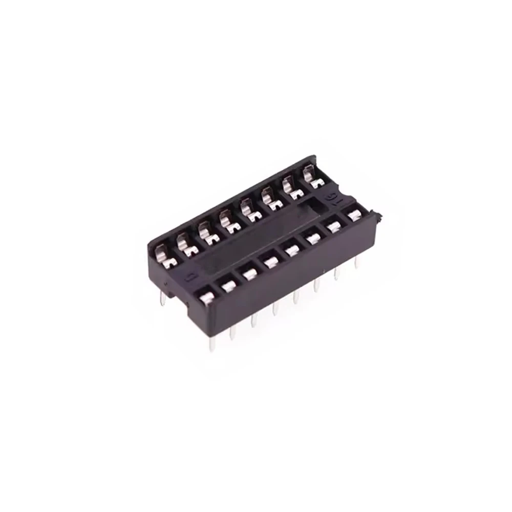 10PCS DIP-16 Round Hole Square Hole 16 Pins 2.54MM DIP DIP16 IC Sockets Adaptor Solder Type 16 PIN IC Connector