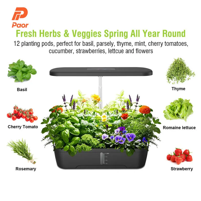 52-holes Complete Growing Systems Vertical Hydroponic Intelligent Timer Garden Indoor Hydroponic Systems