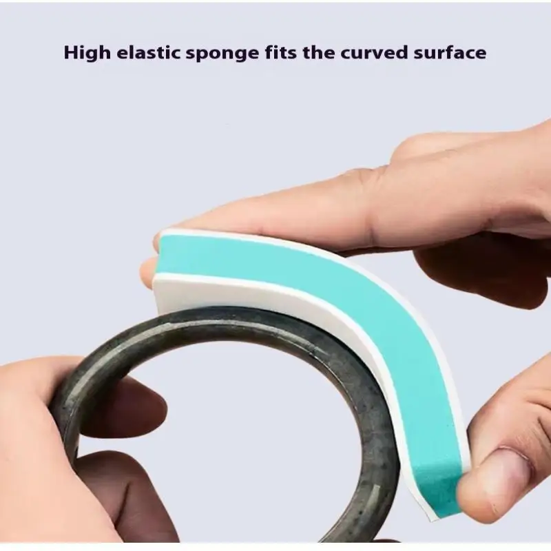 Bastone per lucidatura verde bifacciale Gioco culturale Blocco per lucidatura alle noci Acquario Rimozione dello sporco Tavola per lucidatura magica