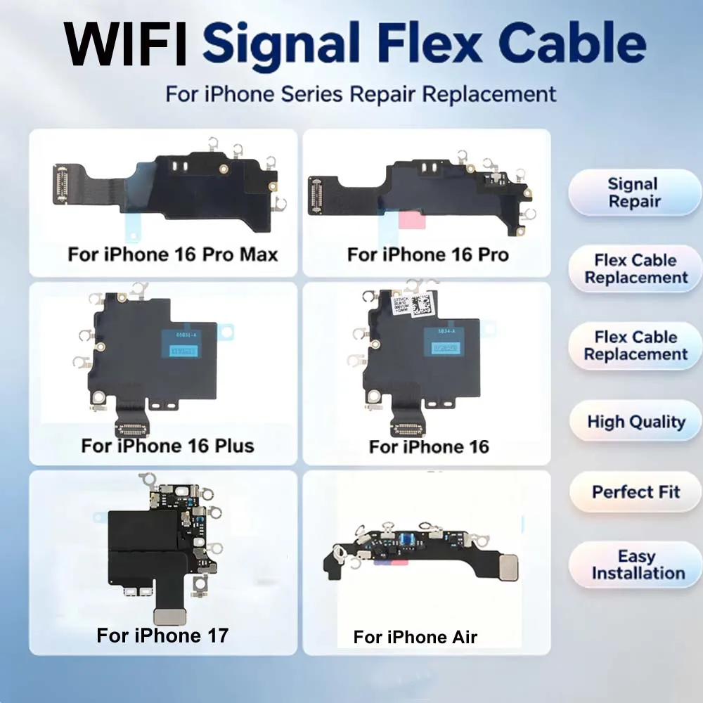 For iPhone 16 Pro Max  / 16 Pro / 16 Plus / 16 17 / Air WIFI Signal Flex Cable