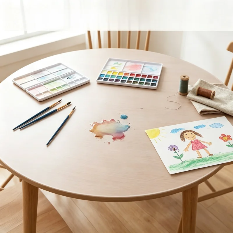 110/120/130cm Matte PVC Round Table Protector 1.5mm Waterproof Plastic Desk Pad Wipeable Table Cover for Kitchen Dining Table