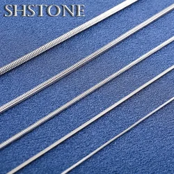 Wholesale Women Men 1mm 2mm 3mm Round Snake Chain Classics Long Necklace Choker on the Neck Collar DIY Jewelry Accessories Gift