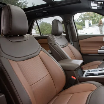 Potahy sedadel na míru, vysoce kvalitní kůže, pro Ford Explorer 2009-2025, 6-7-8 míst, XLT ST Platinum ST Limited 10 nejlepší prodej Potahy sedadel pro Ford Explorer - №7