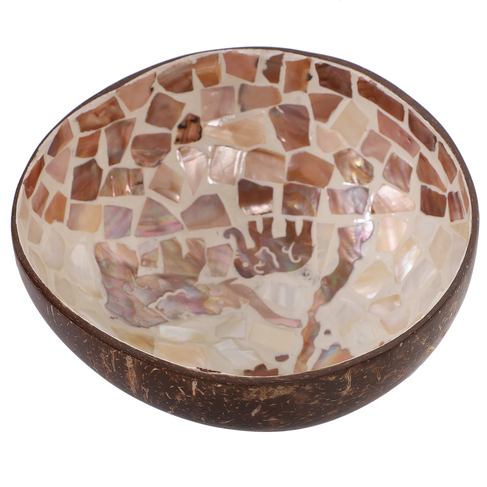 

Coconut Shell Storage Storage Bowl y Desktop Adorn Container Retro Home Decor Living Room Kitchen Accessories