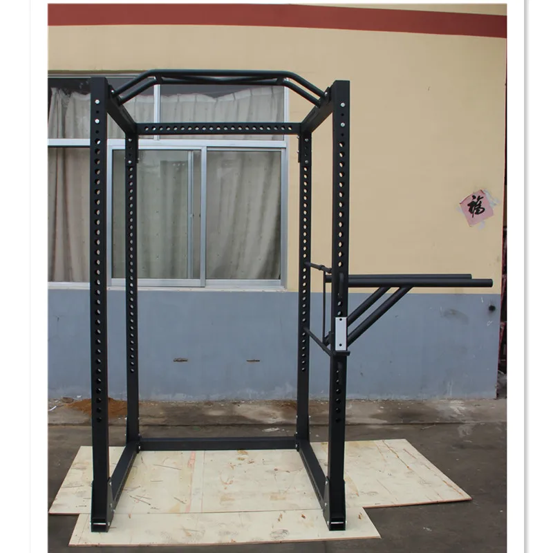 2026 Gym Adjustable Commercial Steel Squat Rack Power Rack Barbell Fitness Stand Tools Support Cross Unisex Black Setpromote sal