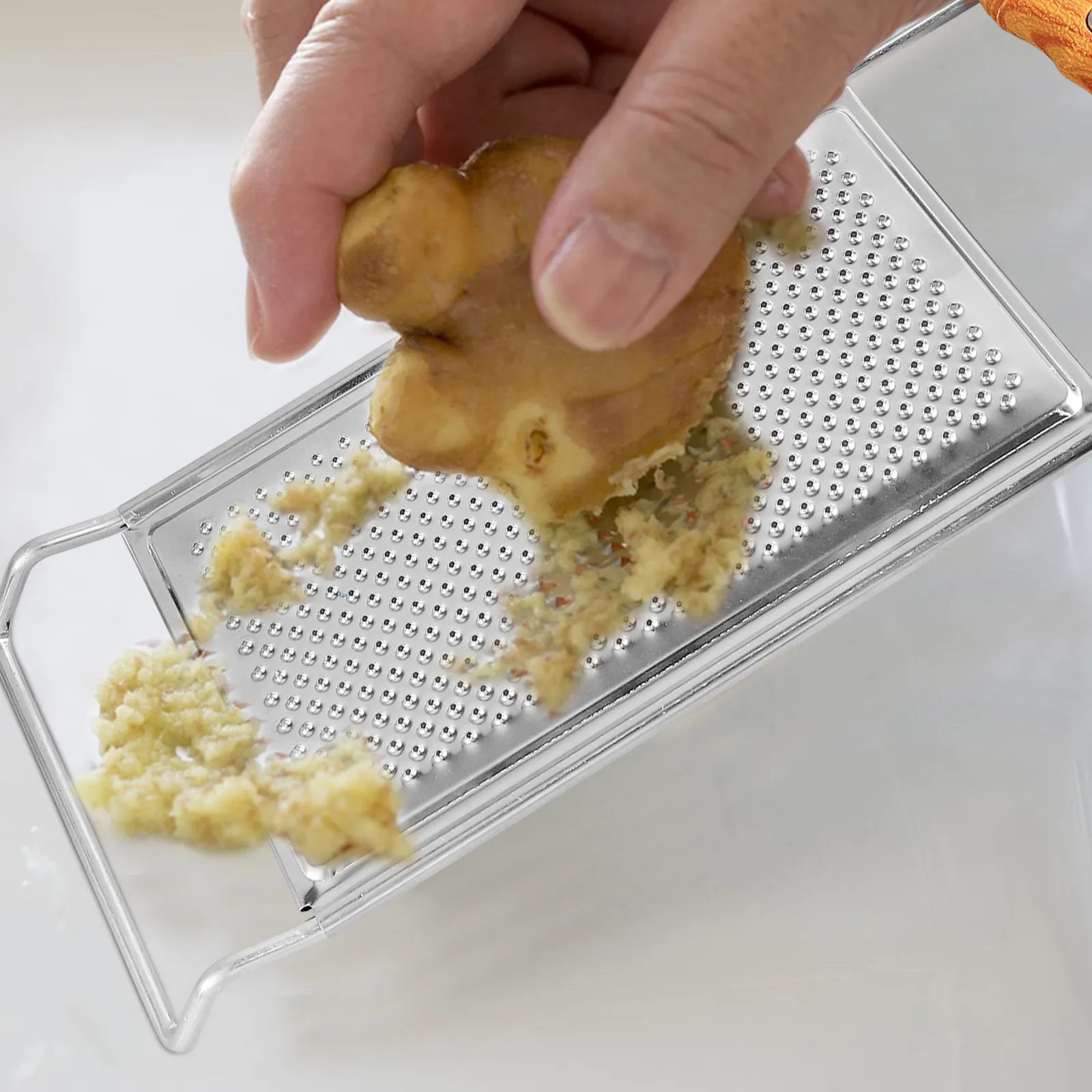 2Pcs Stainless Steel Garlic Ginger Mincer Portable Kitchen Multi-Function Grater Household Reusable Metal Kitchen Supplies Hand