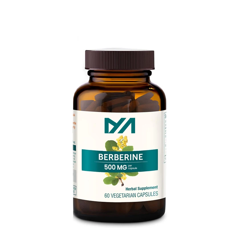 Berberine ส่งเสริมการเผาผลาญอาหารและคอเลสเตอรอลสนับสนุนระบบทางเดินอาหารและภูมิคุ้มกัน, มังสวิรัติ, ปราศจากกลูเตน