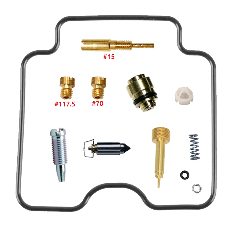 Suzuki KINGQUAD 300 LT-F300 Y/K1/K2/K4 1999-2004 Carburetor Repair Kit Float & Diaphragm Atv Parts