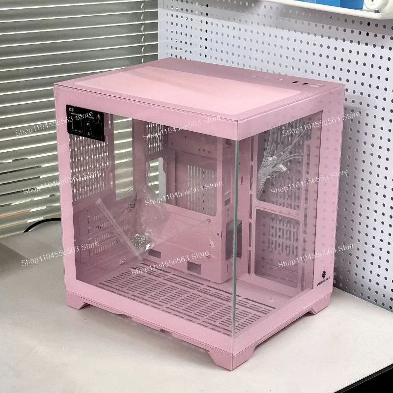 Pink seaview room computer chassis MATX motherboard 240 water cooling secondary customisation