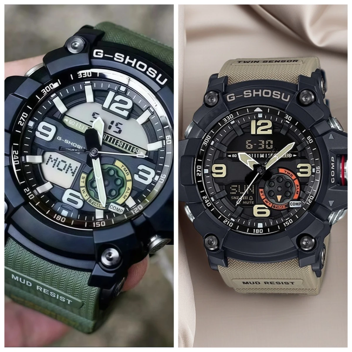 

9898 Store Sports Full Function Men's and Women's Universal Watch World Time LED Automatic Hand Lifting Light Waterproof