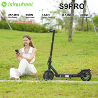 ISinwheel S9 Pro Foldable Electric Scooter 350W 7.5Ah 36V 25 km/h Adult Sports & Entertainment Scooter