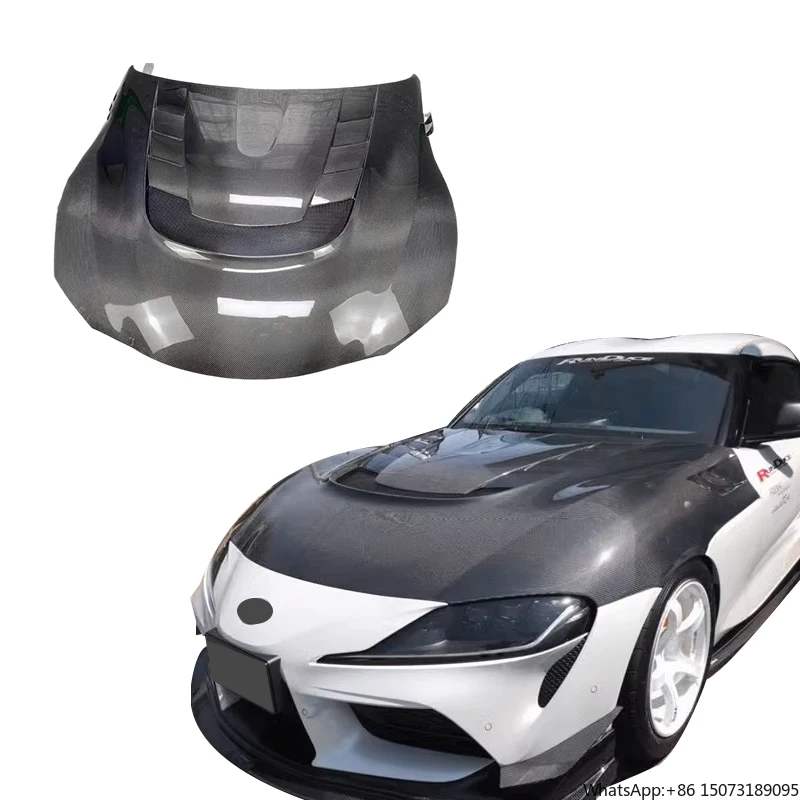 

Wholesale Customized Car Decoration V S Style Carbon Fiber Hood for Supra A90 MK5 2021 2022 Engine Bonnet Upade