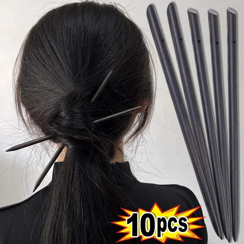 Vintage Wooden Hair Sticks Hairpins Chignon Hairpin Artist Updo Insert Tapered Hairside Chopsticks Ponytail Holder Wholesale