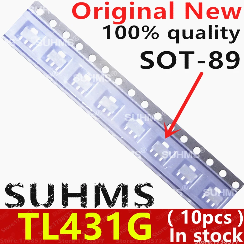 (10piece)100% New TL431G-AB3-R TL431G SOT-89 Chipset