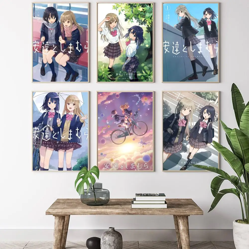 Аниме A-adachi и Shimamura постер HD художественный постер для дома, бара, кафе, декор, сделай сам, винтажный принт для офиса, дома на стене